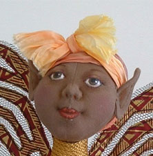 Close up of the African Fairy's face