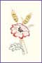 Field Poppy Wildflower Stitched Card