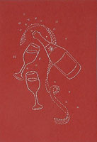 Champagne!! Stitched Card