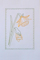 Daffodils Stitched Card