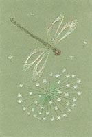 Dandelion Stitched Card