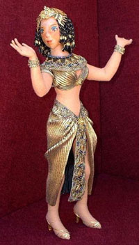 Izzie, a handpainted cloth doll