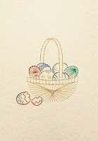 Easter basket Stitched Card