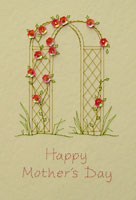 Floral Arch  Stitched Card