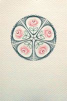 Rose Window Stitched Card