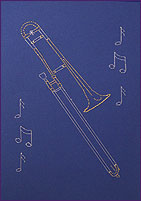 Trombone Stitched Card