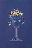 Flower Urn Stitched Card
