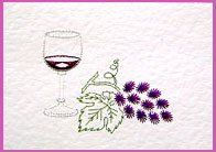 Fruit of the Vine Stitched Card