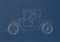 Vintage Car #2 Stitched Card