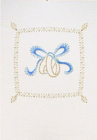 Ring Pillow Stitched Card