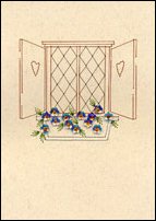 Window Box Stitched Card