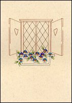 Window Box Stitched Card