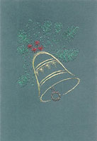 Xmas Bell Stitched Card